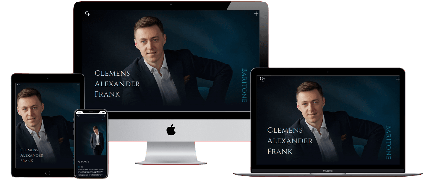 Mockups Website Clemens Alexander Frank