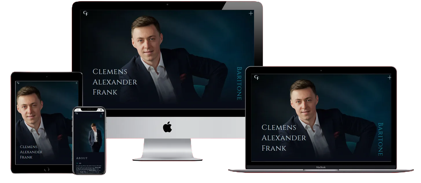 Mockups Website Clemens Alexander Frank